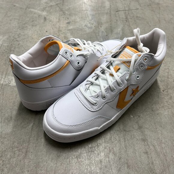 Converse Fastbreak Pro Mid Size 11.5 White Best Zest A10344C - New Damaged Box - Picture 1 of 7